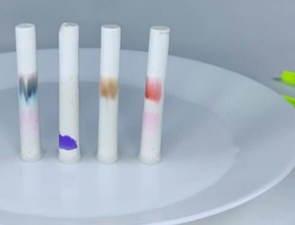 Chalk chromatography